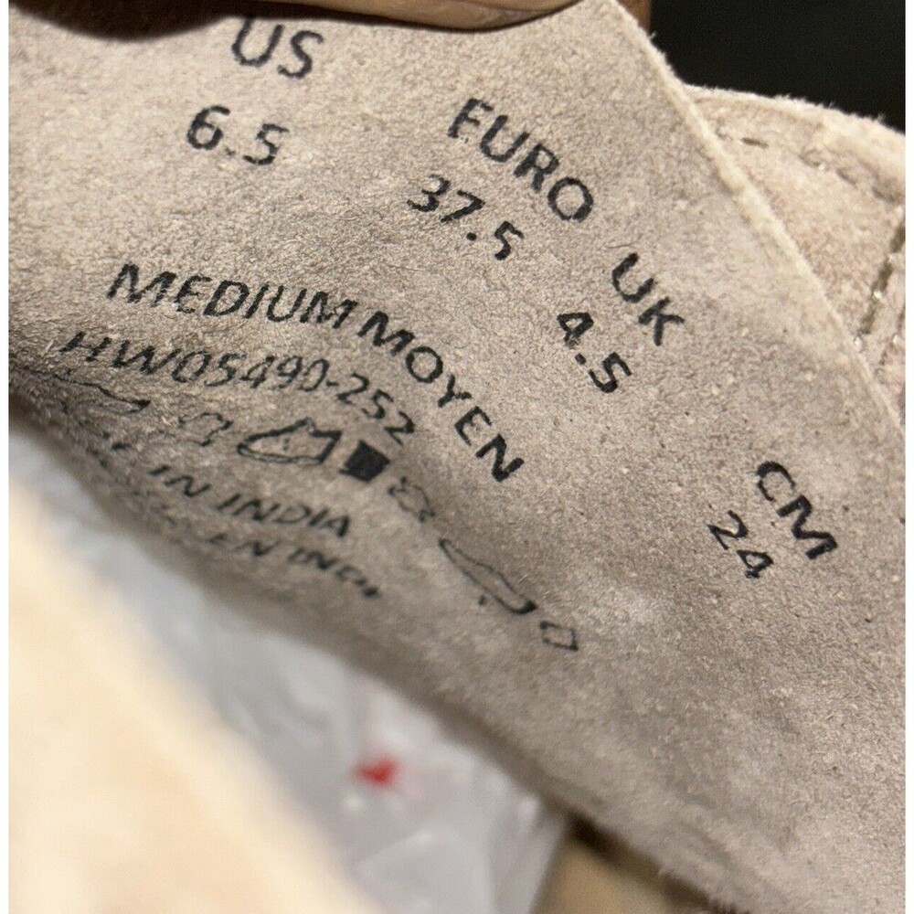 Hush Puppies Sz 6.5 Cyra Catelyn Suede Leather Chukka Ankle Boot Laced Up Casual - Picture 7 of 12